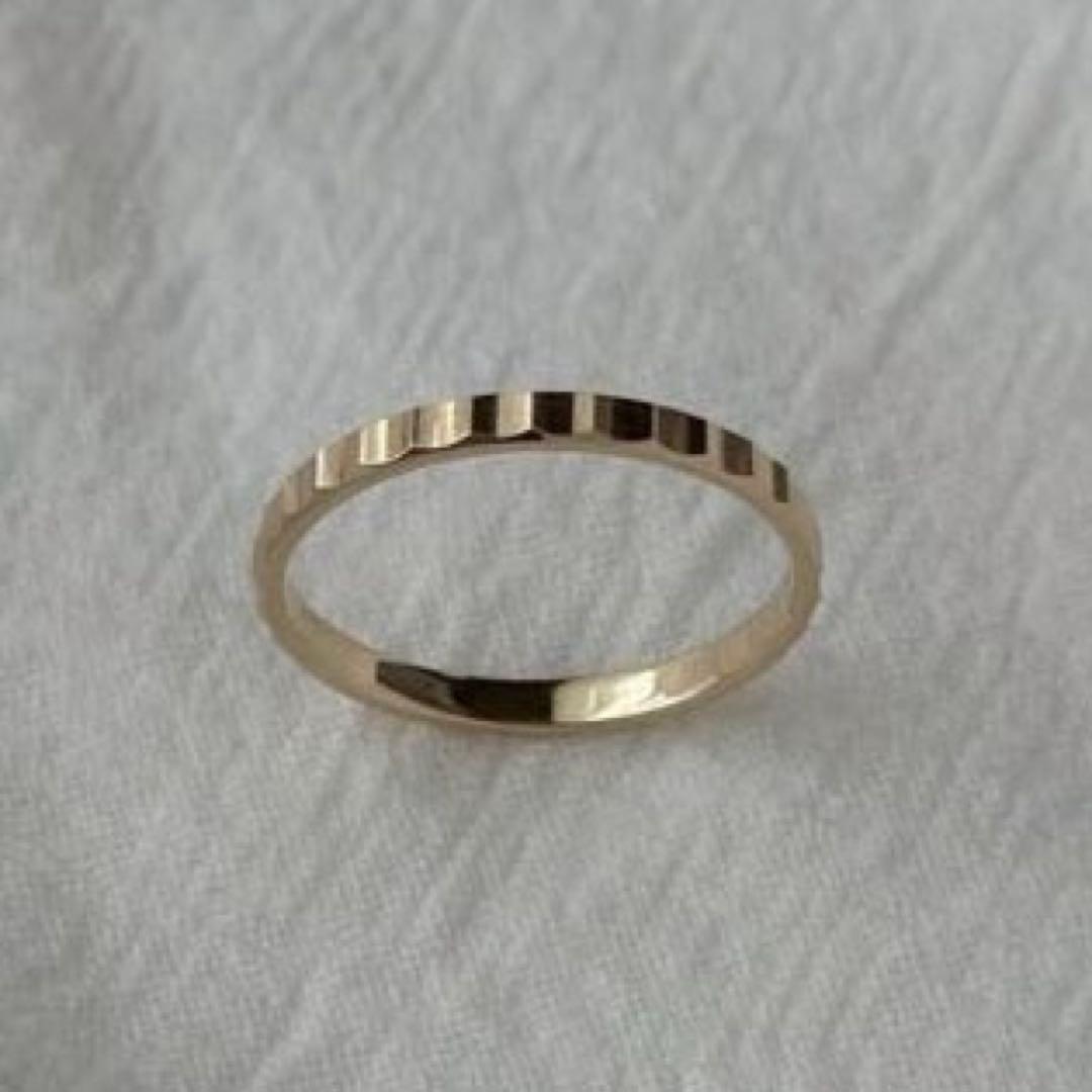 【値下げ↓】peau jewelry クラシックベゼルリング/K10YG 11号