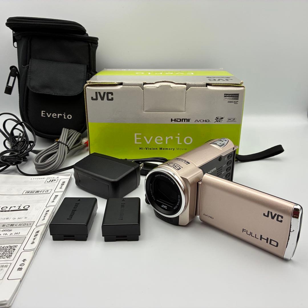★美品★ JVC Everio GZ-E150 ビデオカメラ バッテリー２個