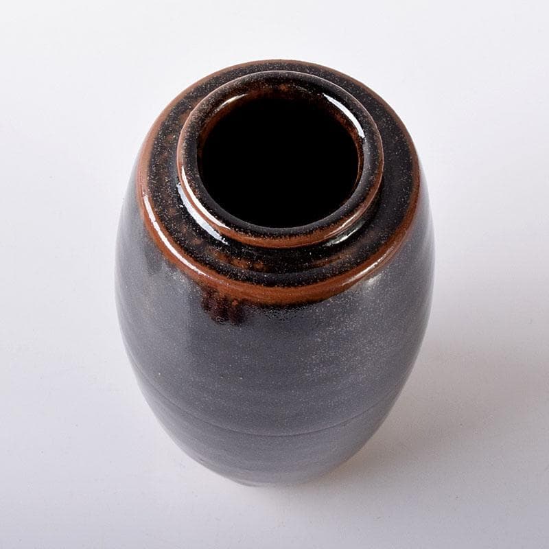 茶道具　松本鐵山造　大名物　鎗鞘肩衝写　茶入　仕覆付　共箱　V　7569