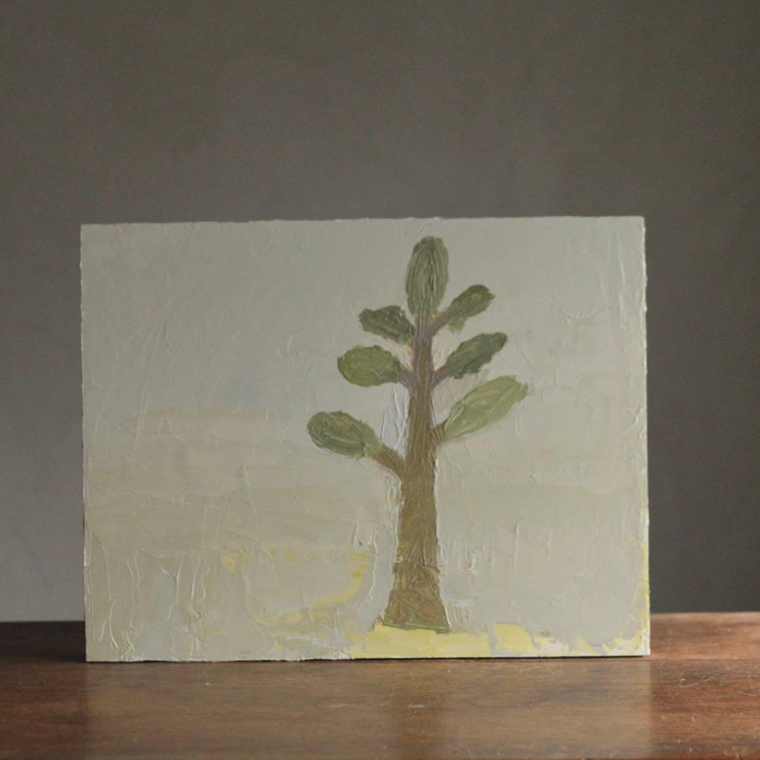 油絵 油彩 「木 No.8」パネルに油彩 oil on board 現代美術 絵