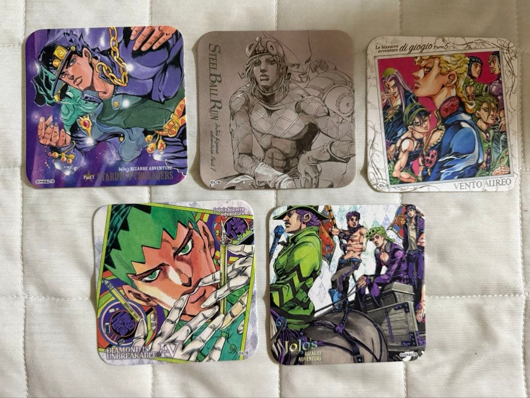 荒木飛呂彦原画展 ジョジョ展　アートコースター 特典付　全種　開封済み
