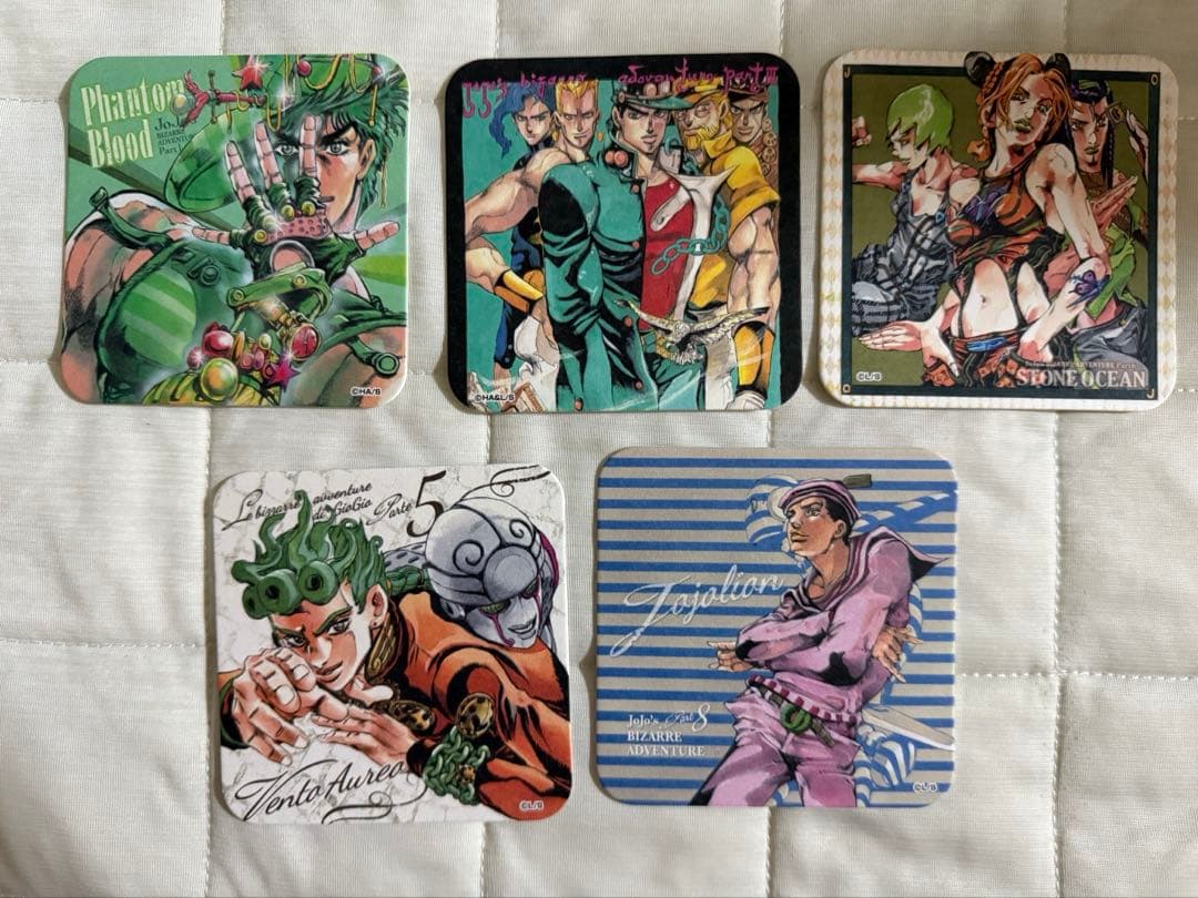 荒木飛呂彦原画展 ジョジョ展　アートコースター 特典付　全種　開封済み