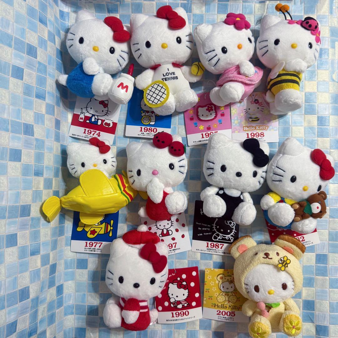 サンリオ　ハローキティ　35周年　ぬいぐるみ　コレクション　10体セット