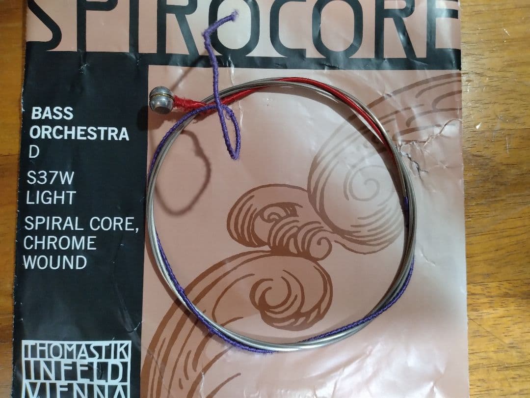コントラバス ウッドベース弦 スピロコア ライトゲージ 4本セット