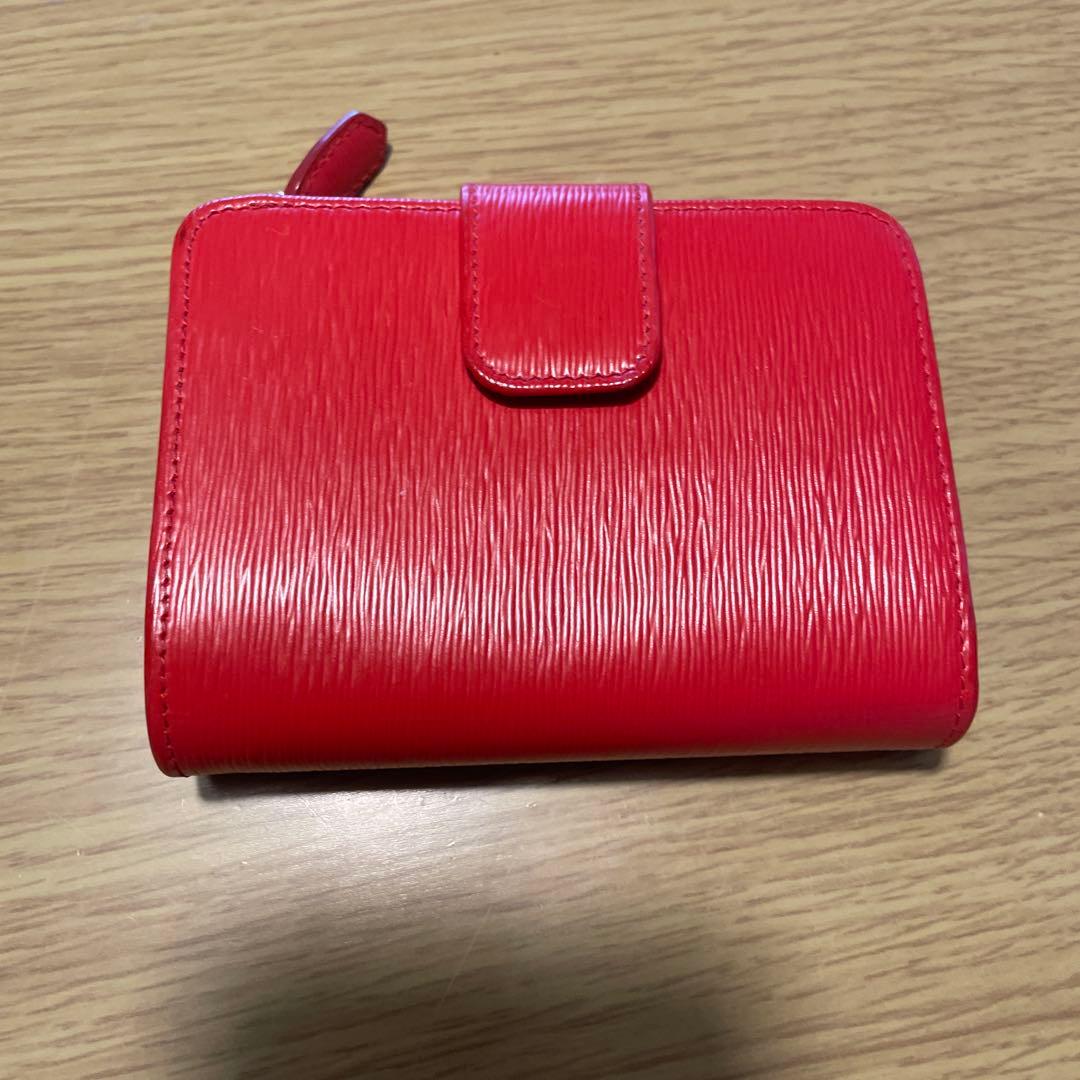 PRADA 二つ折り財布 レッド