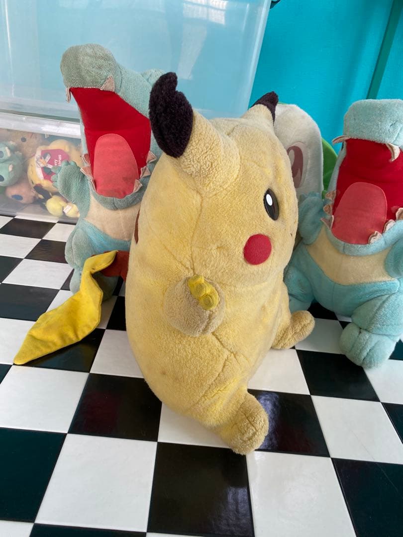 TOMY ポケモン おっきなサイズのワニノコ ピカチュウチコリータぬいぐるみ