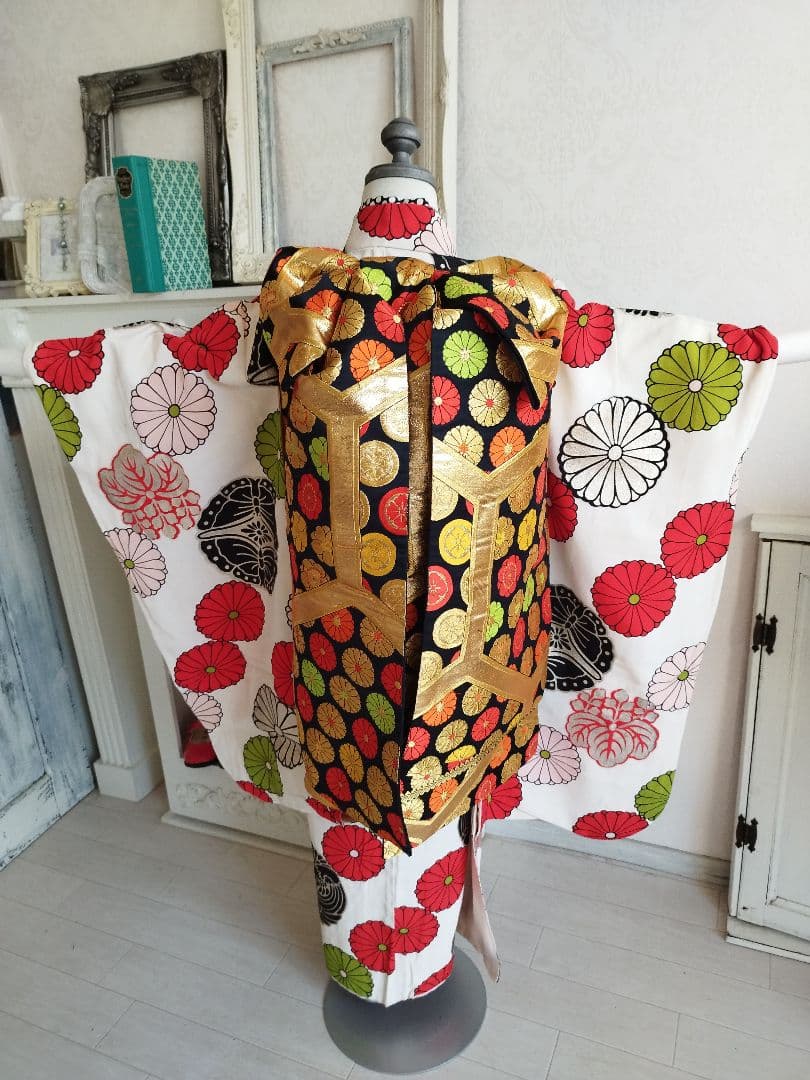 専用です☆大正浪漫アンティーク個性的着物とカラフル帯セット