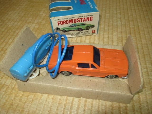 極希少 1960年代 韓国製◆バンダイ フォードムスタング 7654 ブリキの車
