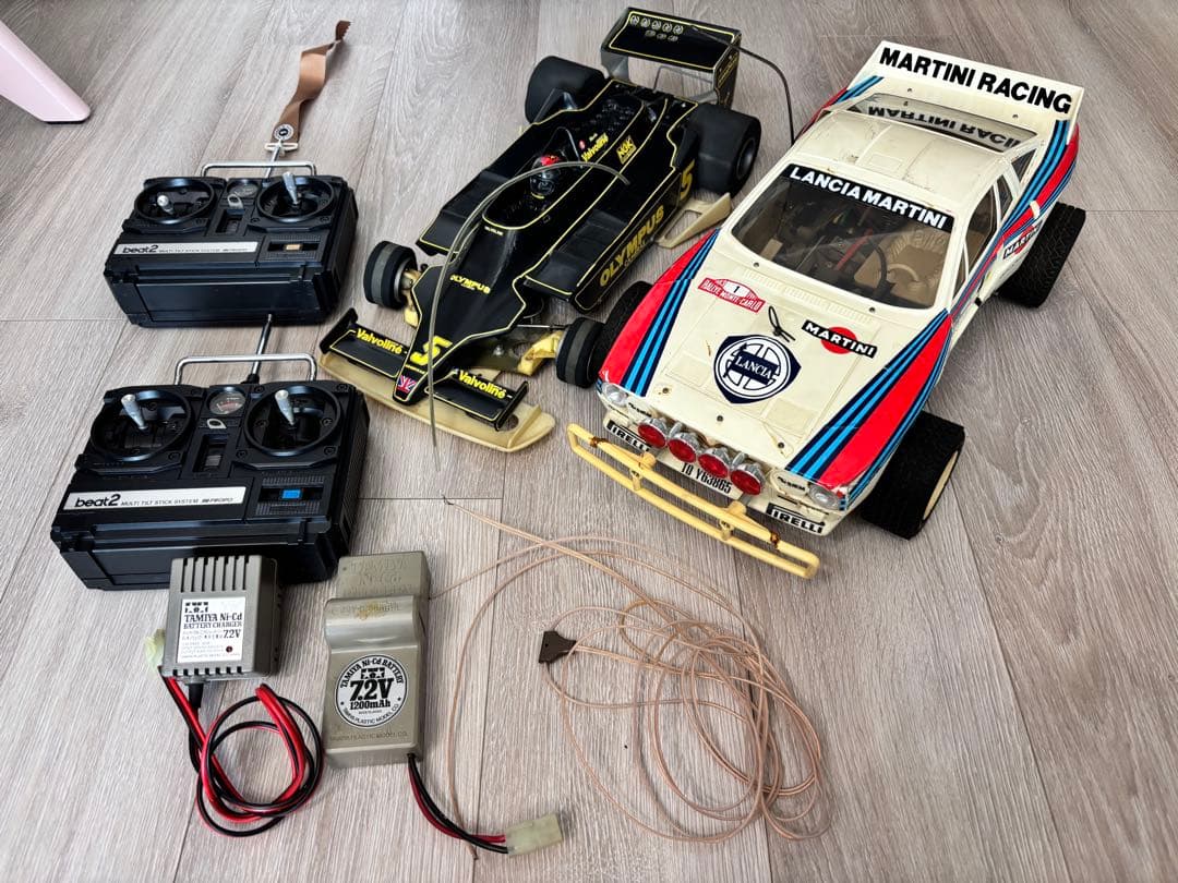 ①【当時物】タミヤ ラジコン 2台セット ランチア・ラリー / ロータス79