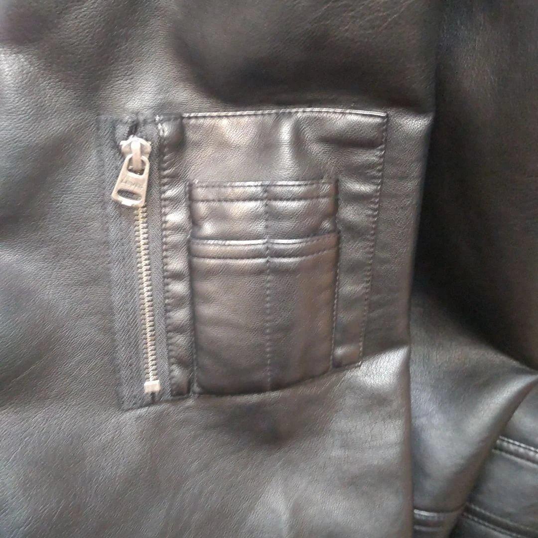 Levi's リーバイス MA-1スタイル レザージャケット メンズ