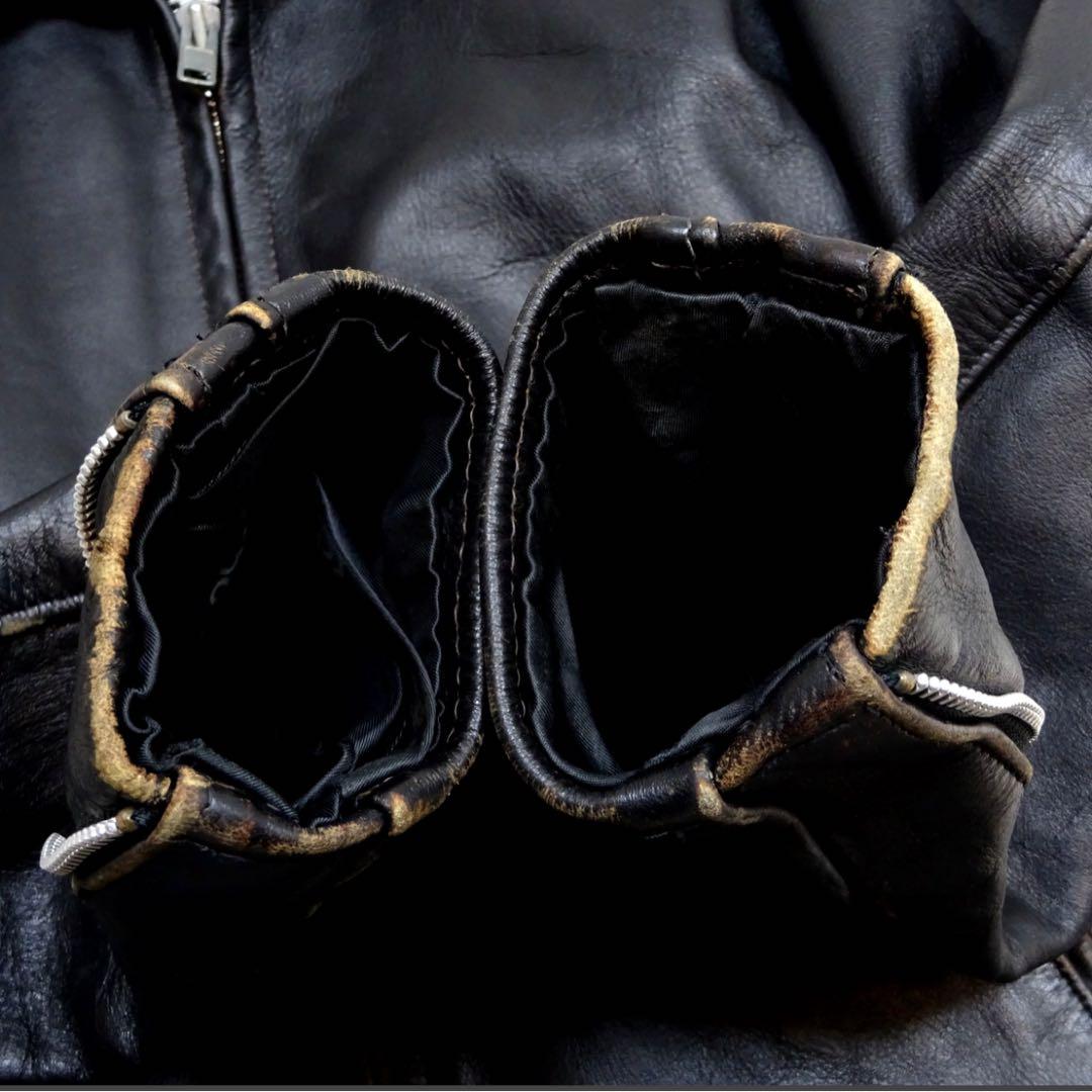 schott/ショット/シングルライダースジャケット/サイズ40/ブラック