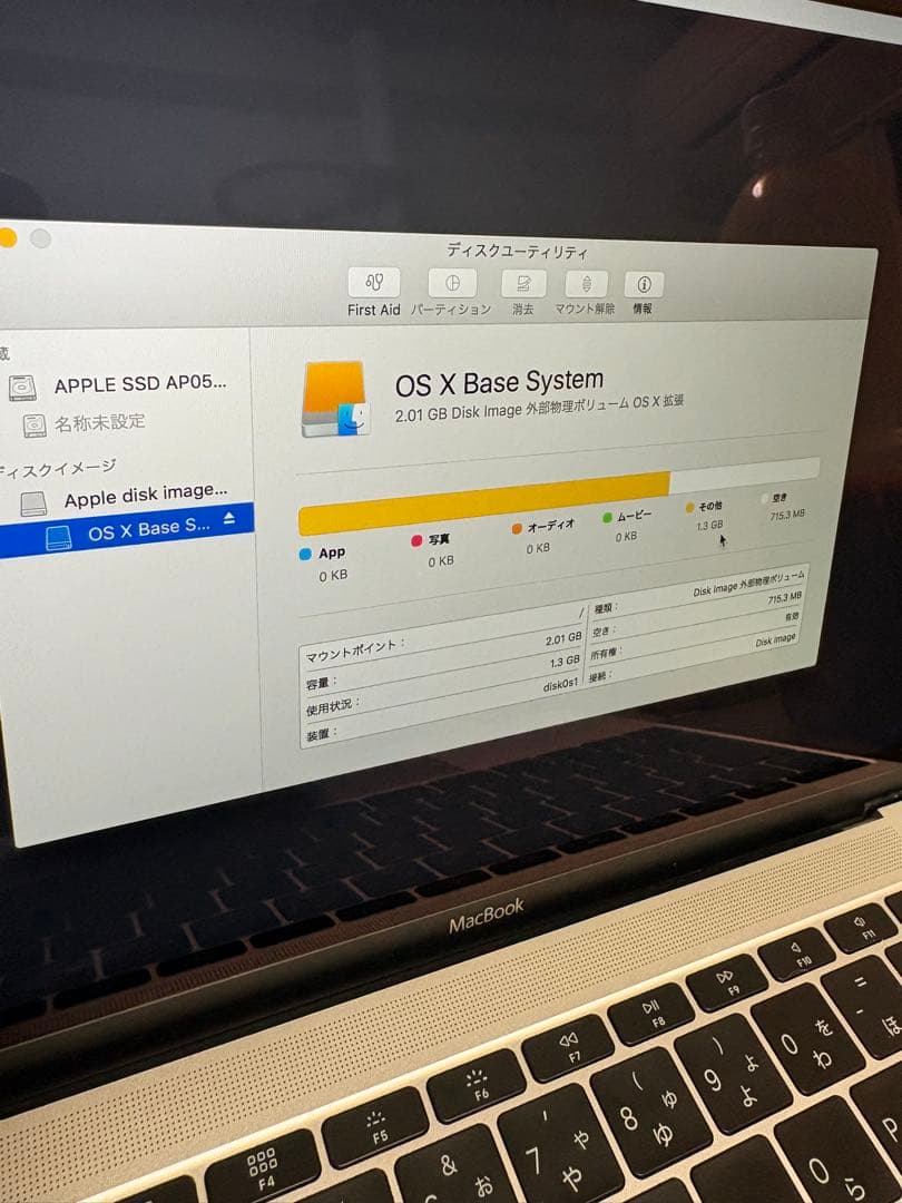 ジャンクMacBook Retina, 12-inch, Early 2016