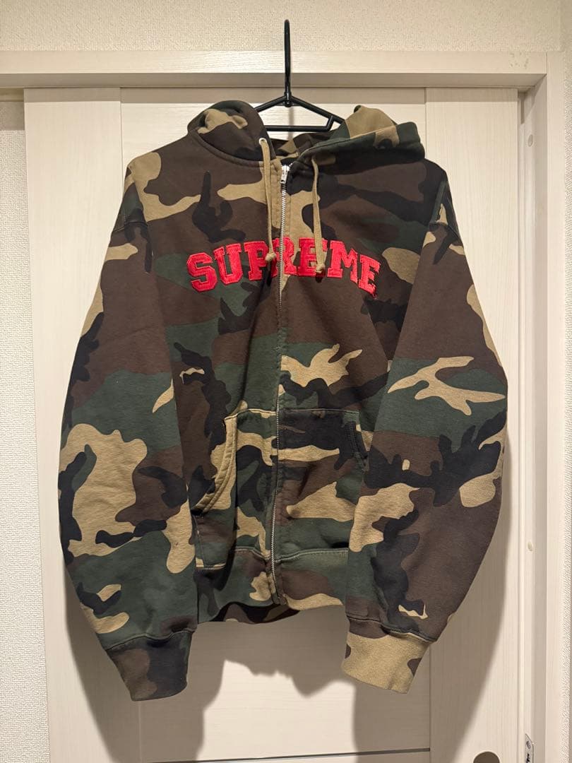 Supreme 迷彩 フルジップパーカー