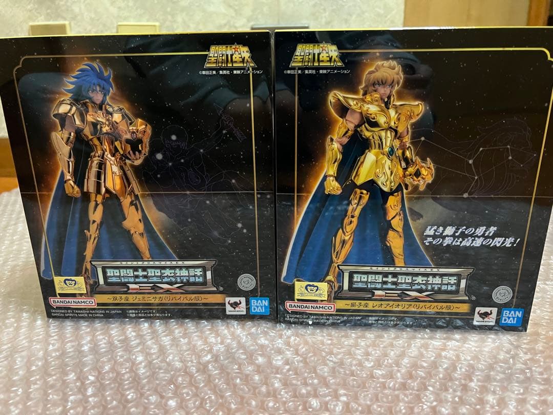聖闘士聖衣神話EX ジェミニサガ レオアイオリア リバイバル版2体　ノベルティ付