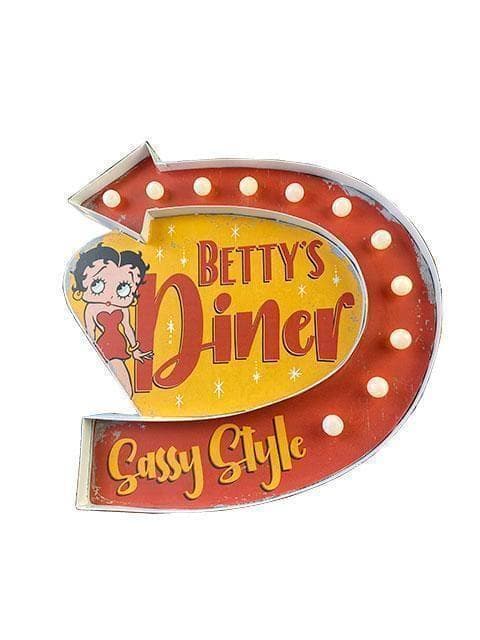Betty Boop [ベティ ブープ] アローライト　サイン ダイナー 看板