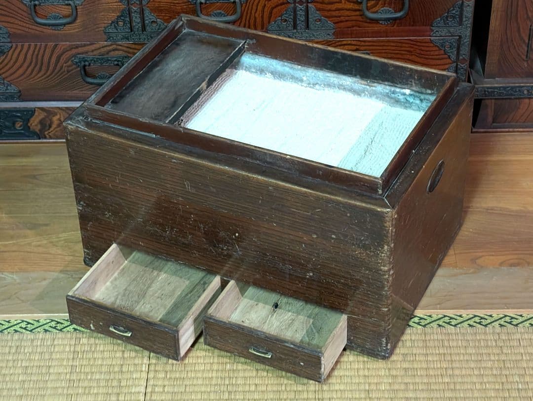 長火鉢　引出し付き　骨董品　アンティーク