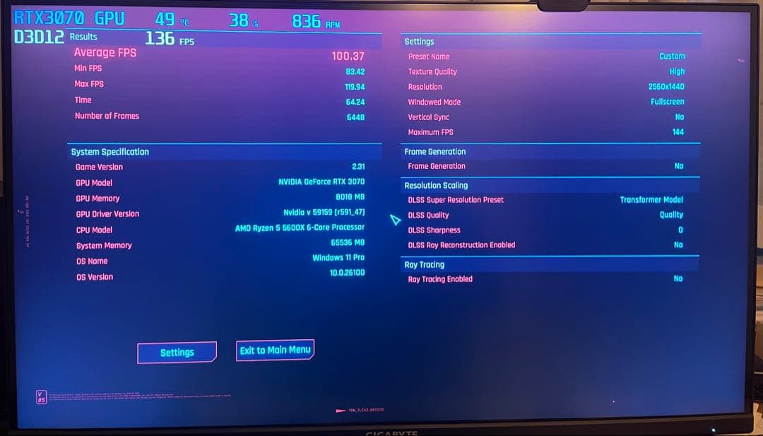 グラフィックボード・グラボ・ビデオカード GIGABYTE RTX 3070 8gb