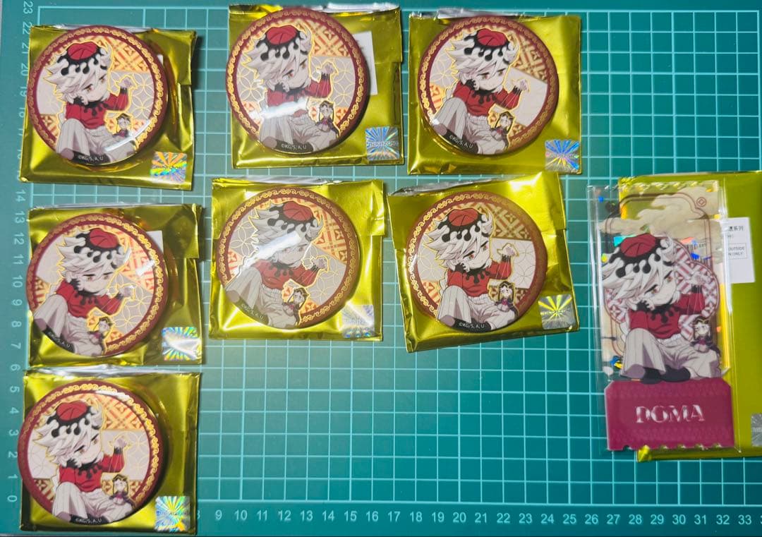 レ*ン様 鬼滅の刃 童磨 缶バッジ まとめ売り 非遺シリーズ