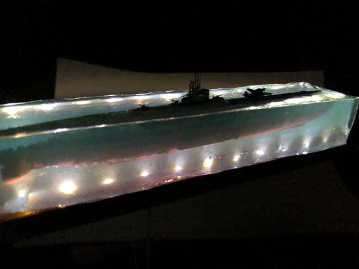 伊400 浮上せよ！　潜水艦水没　ジオラマ