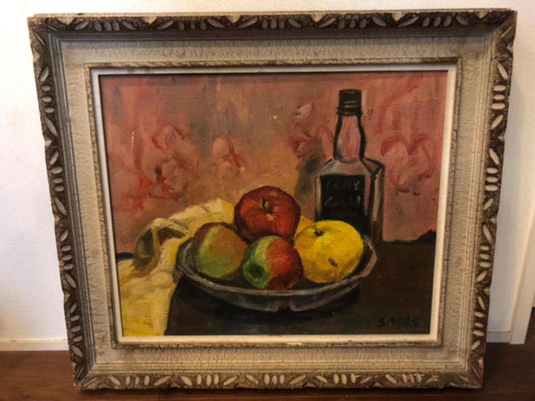 祖父が収集していた絵画　シリアルNo.サイン入　大作