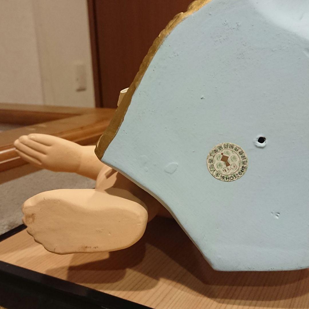 稀少 作家名有 博多人形 土俵入り 陶器製 横綱 フィギュア 約30cm