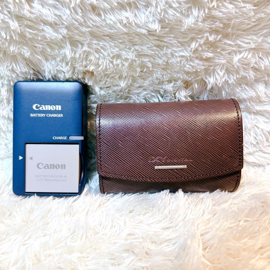 極美品 動作確認済 Canon IXY 20IS ブラウン デジカメ バッテリー