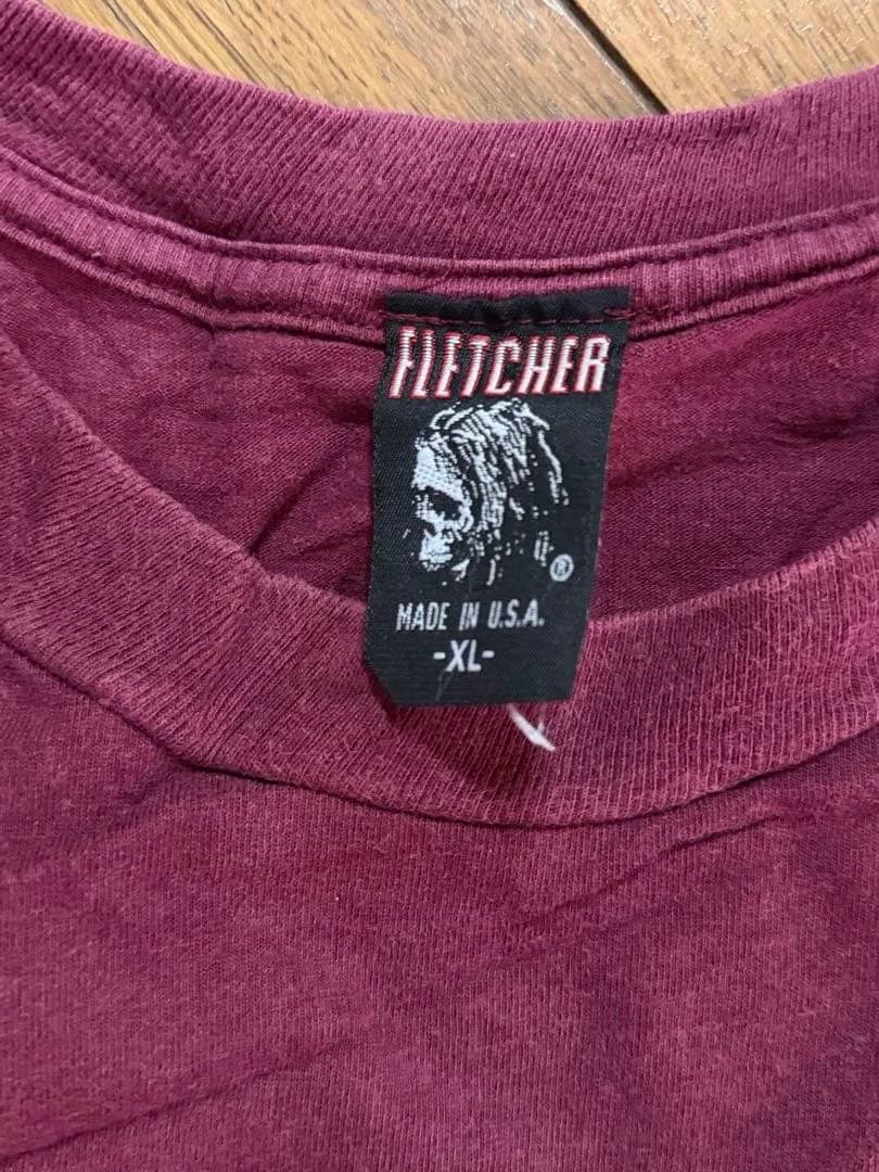 90,sレアプリントヴィンテージ　クリスチャン　フレッチャー XL USA