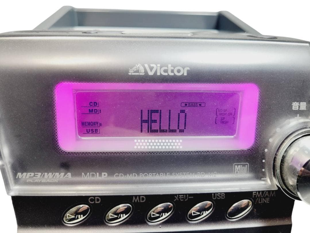 ビクターmemory Clavia RD-M2-H CD/MDポータブルシステム