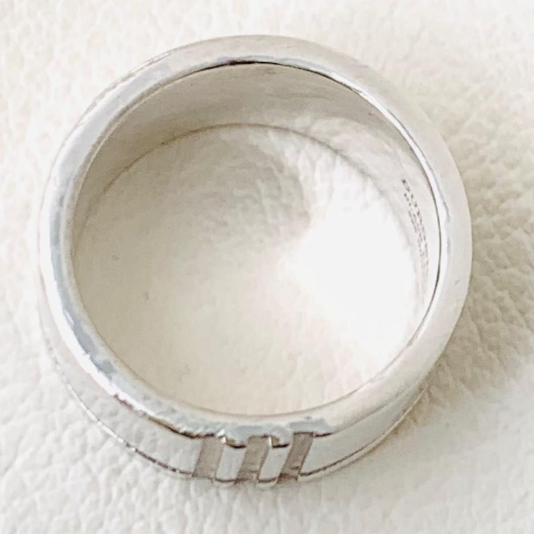 18号 バーバリー リング 指輪 ノバチェック 日本サイズ 相当 silver