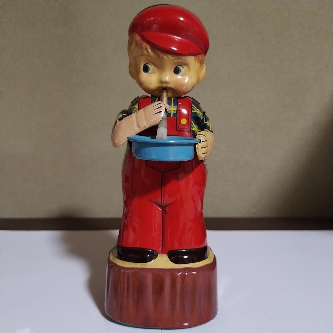 お*ん様 マルサン BUBBLING BOY シャボン玉 ブリキ