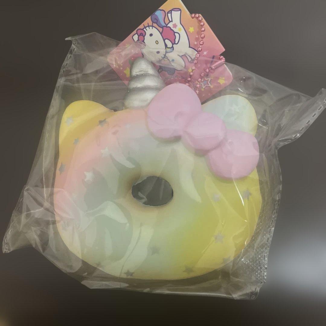 激レア ハローキティユニコーン型ドーナツスクイーズ