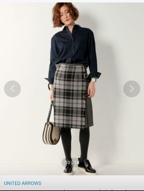 定価以下 オニールオブダブリン チェック スカート 別注 ユナイテッドアローズ