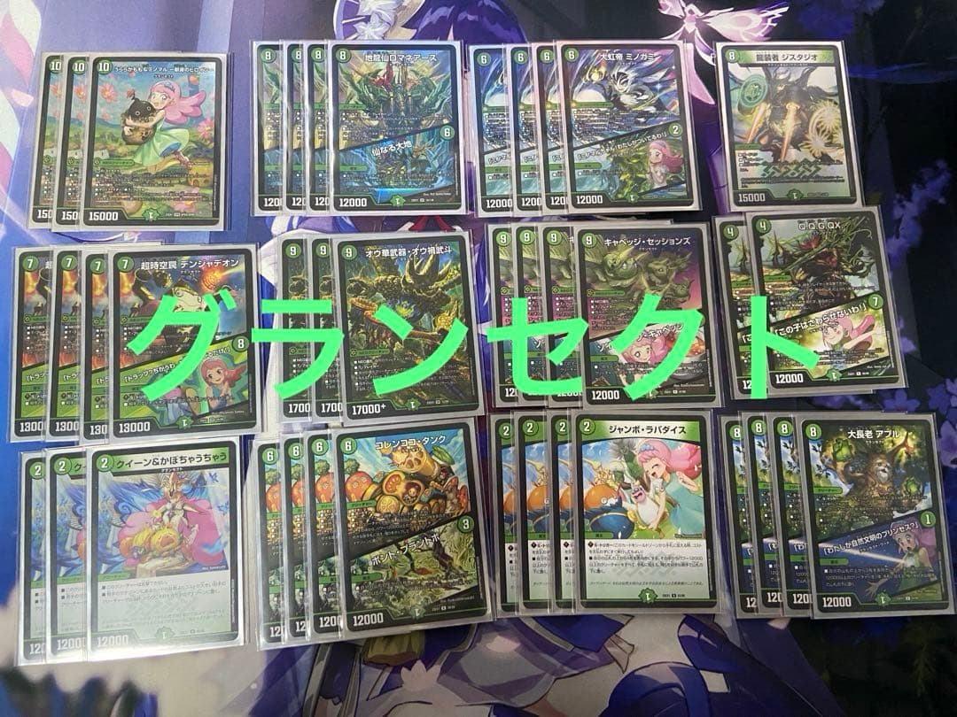 デュエマ　緑単 キャベッジ グランセクト　デッキ　調整カード付き