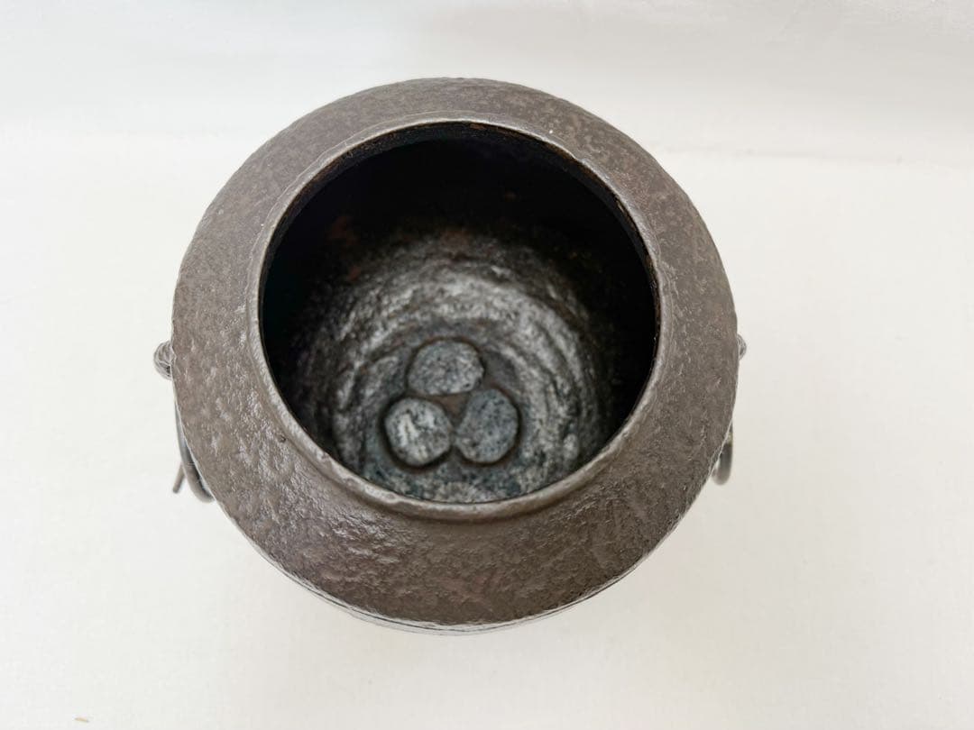 ほぼ未使用 茶道具 桑 置炉 釜 炉.置炉用炭型電熱器 3点セット 紙箱