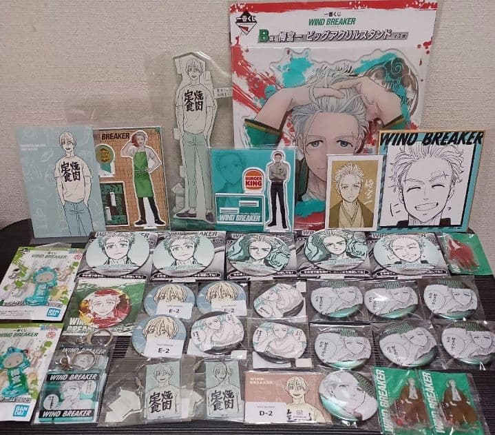 WIND BREAKER　 梅宮　くじメイト　缶バッジ　アクスタ