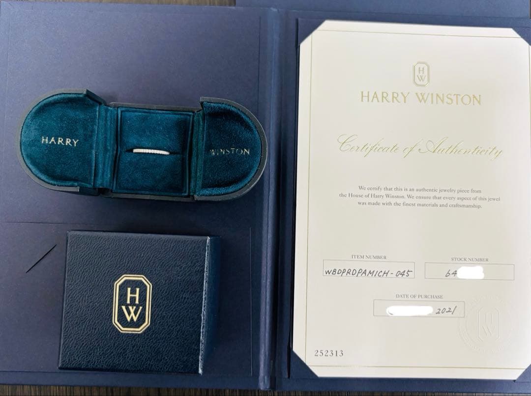 最安値！1/5までハリーウィンストン　マイクロパヴェハーフエタニティリング