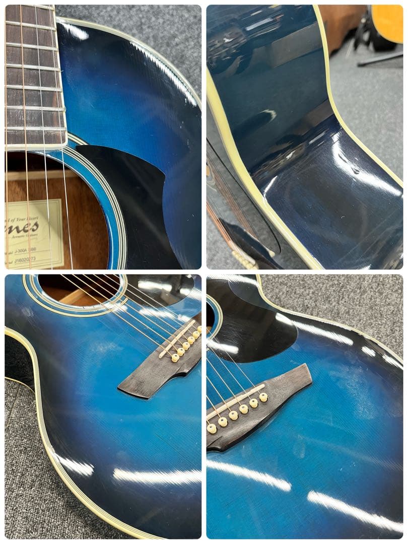 【11535】Jamas J-300A SBB アコースティックギターブルー