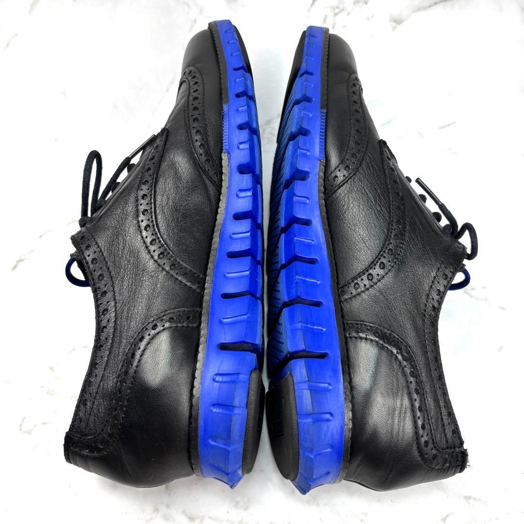 【美品】COLE HAAN ゼログランド レザー ウイングチップ 27.5 黒