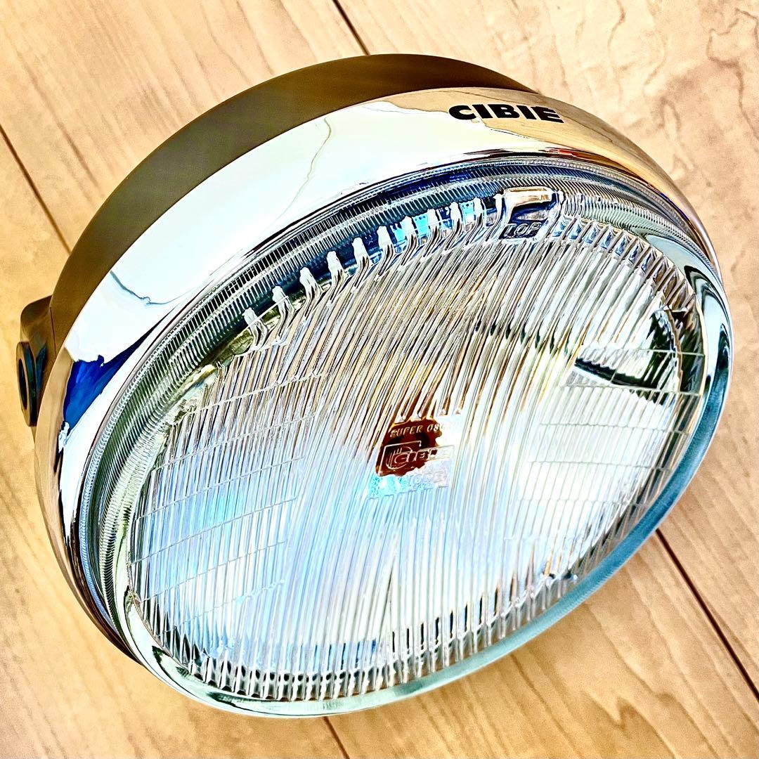 当時物 シビエ 凹み ヘッドライト CIBIE スーパーオスカー マーシャル