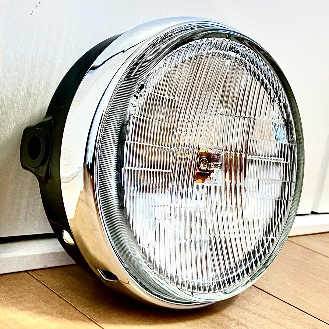 当時物 シビエ 凹み ヘッドライト CIBIE スーパーオスカー マーシャル