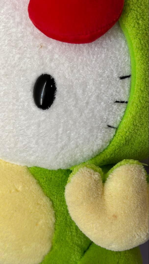 ハローキティ　変身　カエル　Lサイズ ぬいぐるみ