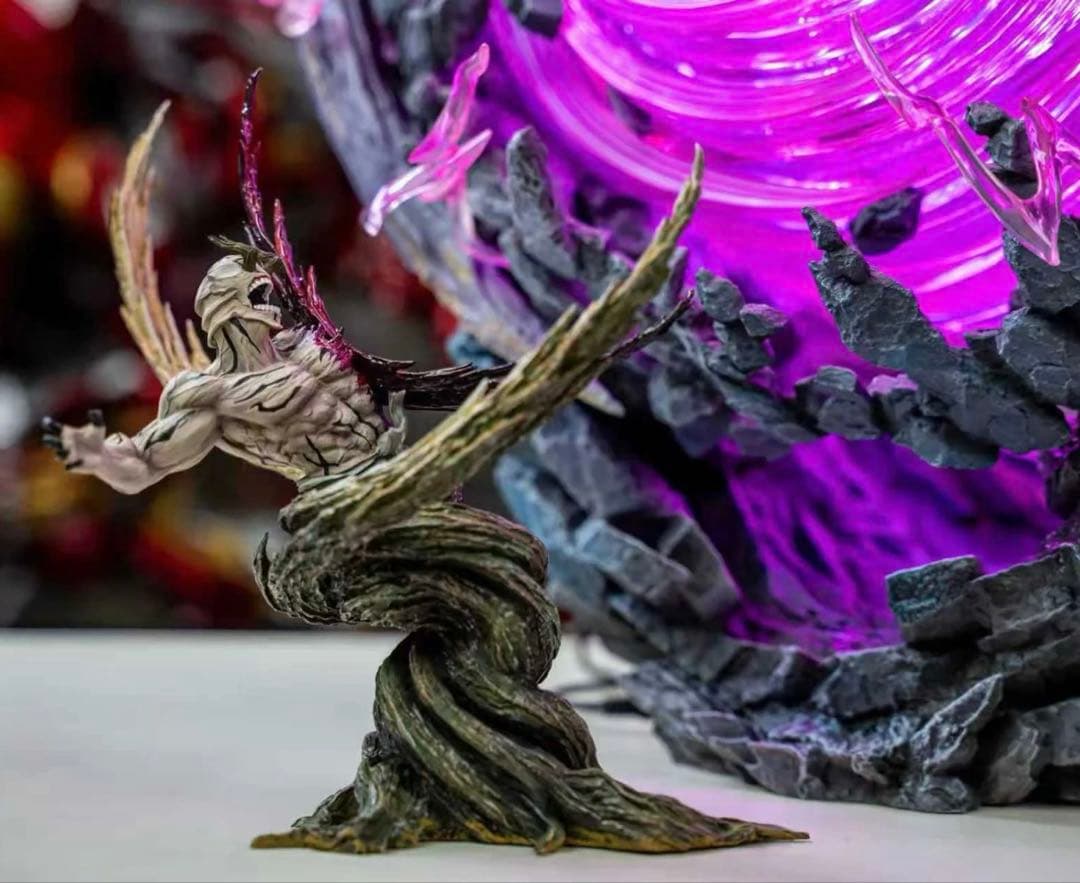 ☆ラス1 極上 新作 五条 LED 紫 フィギュア 呪術廻戦 ガレージキット