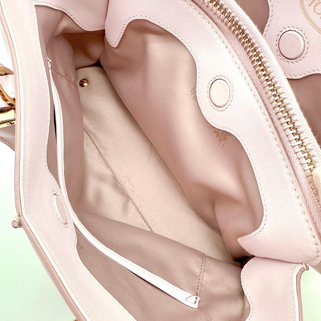 トッズ Dキューブ ミニ ボストン 2WAY ショルダーバッグ ハンド トート