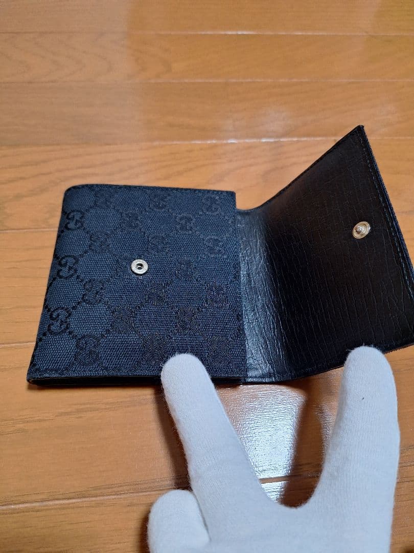 ✨未使用展示品✨　GUCCI ミニ財布　ホースビット　ジャガード　シマ　GG