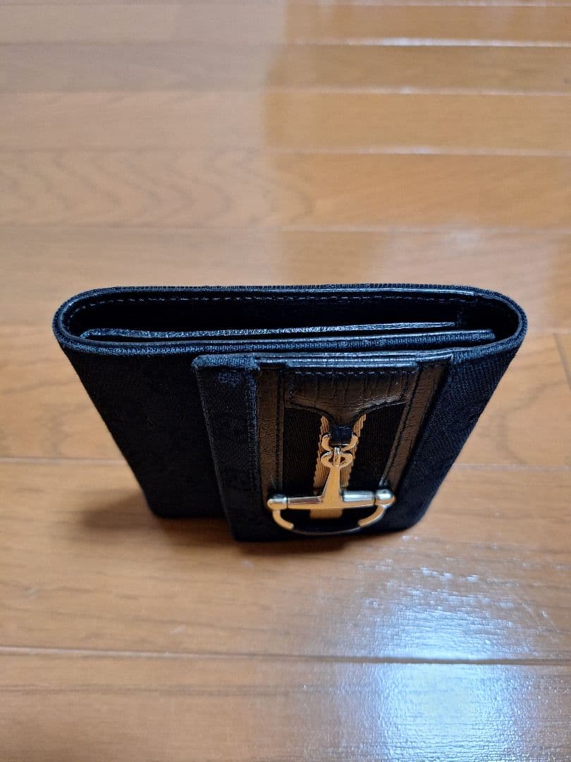 ✨未使用展示品✨　GUCCI ミニ財布　ホースビット　ジャガード　シマ　GG