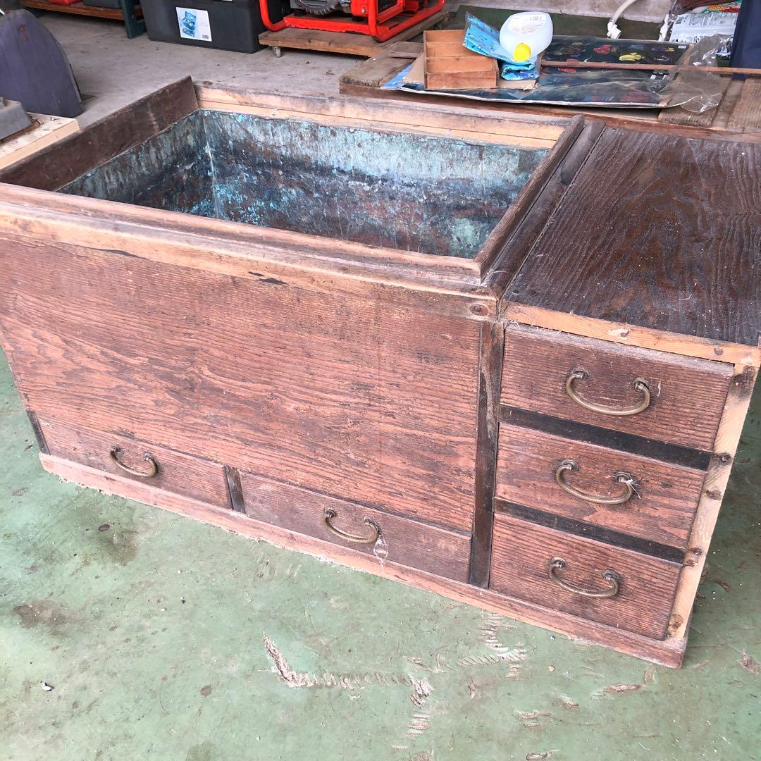 アンティーク 長火鉢