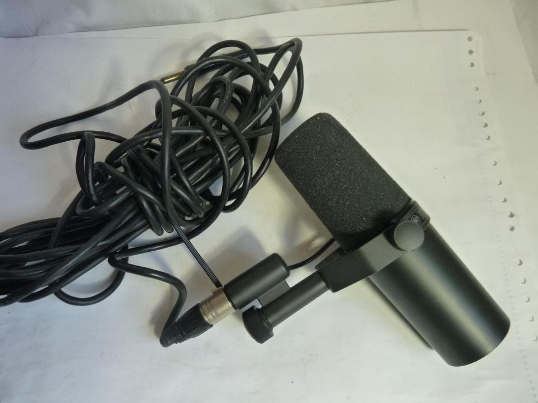 SHURE SM7B ダイナミックマイク ポップフィルター付き