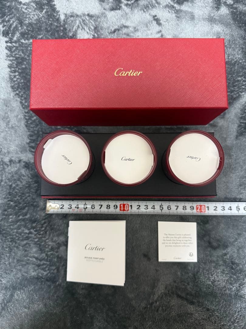 Cartier カルティエ キャンドル 3個セット 箱付き ノベルティ 非売品