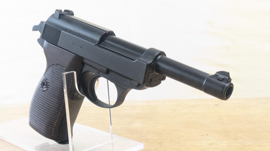 マルゼン　ワルサー P38 ブラックモデル　ガスブローバック 美品　GBB
