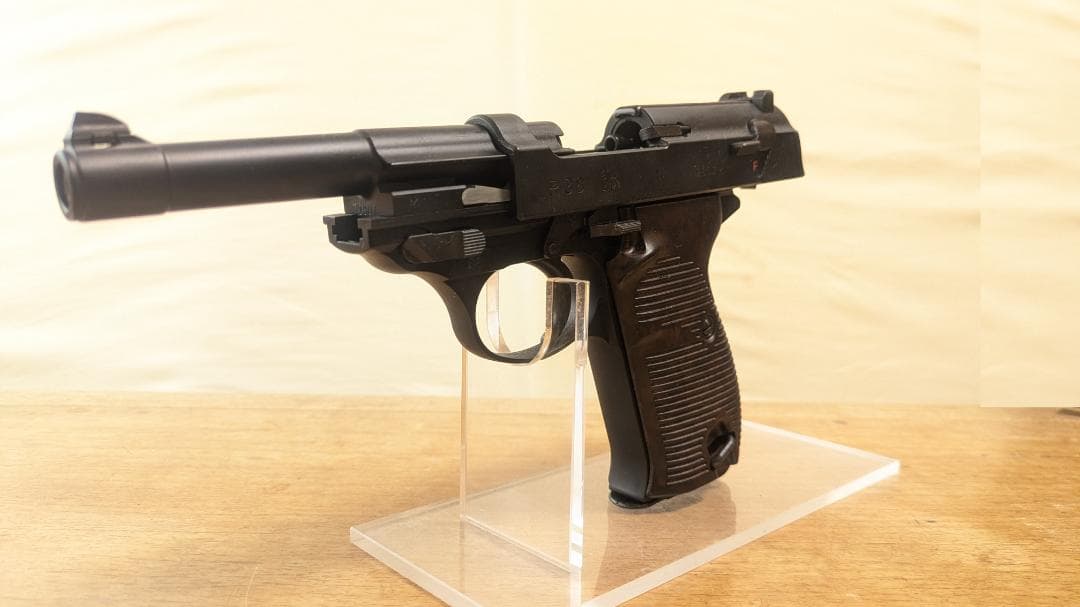 マルゼン　ワルサー P38 ブラックモデル　ガスブローバック 美品　GBB